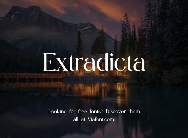 Extradicta Font