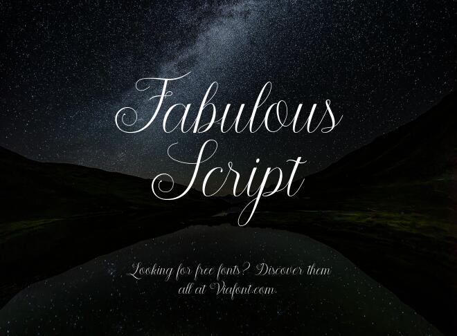 Fabulous Script Font