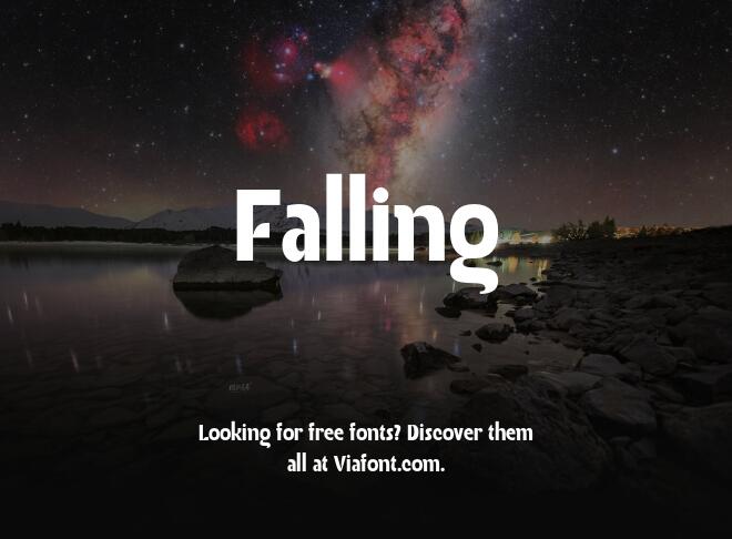 Falling Font