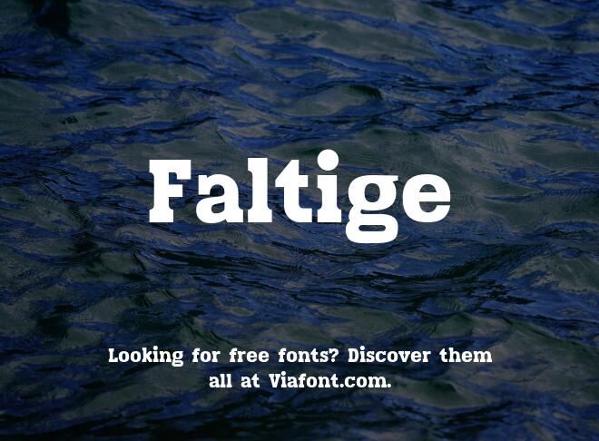 Faltige Font
