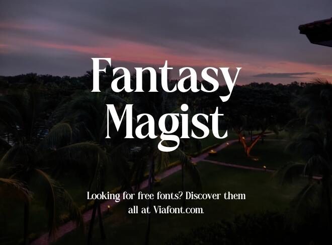 Fantasy Magist Font