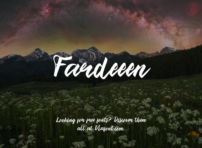 Fardeeen Font