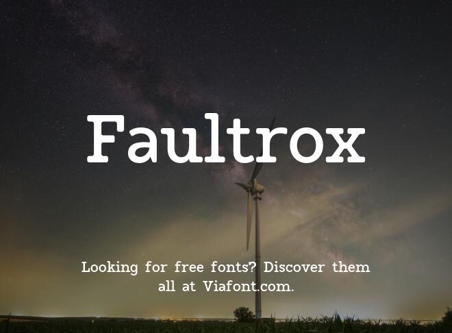 Faultrox Font