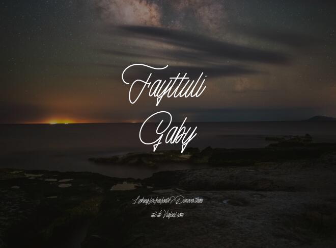 Fayttuli Gaby Font