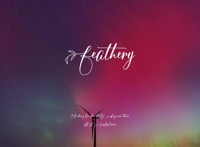 Feathery Font