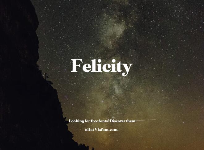 Felicity Font