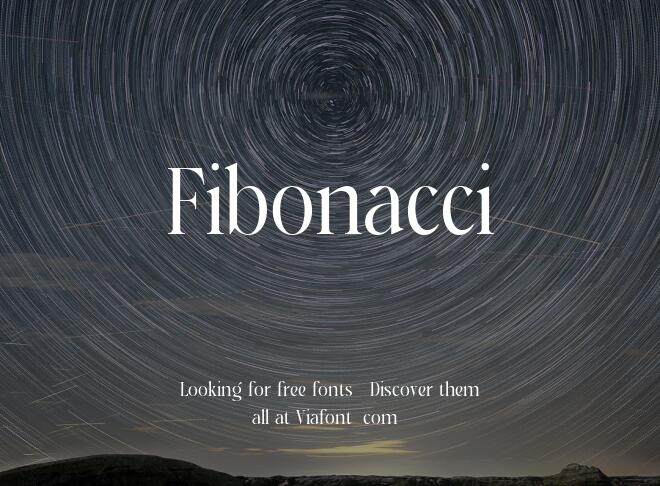 Fibonacci Font
