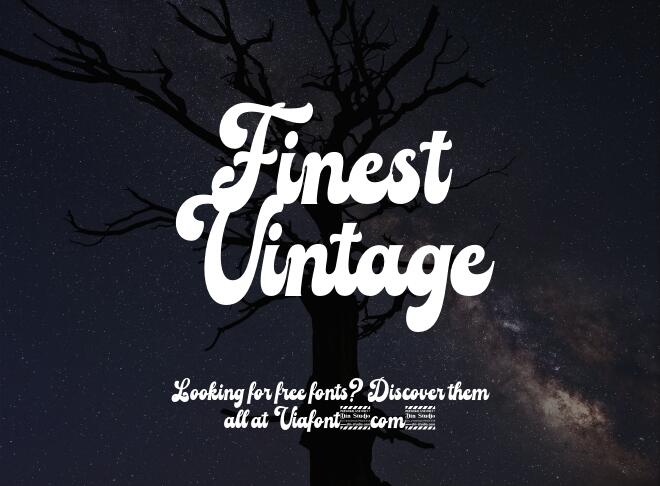 Finest Vintage Font