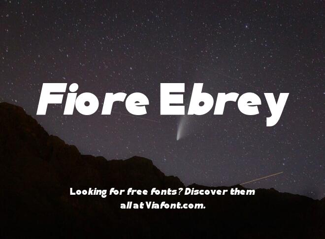Fiore Ebrey Font