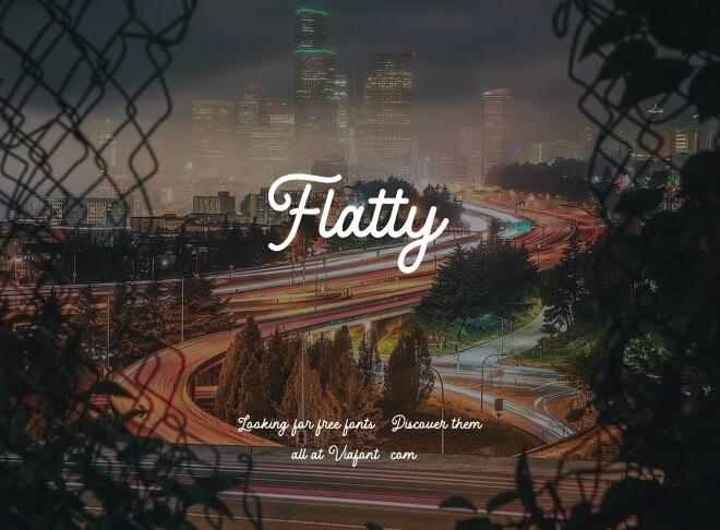 Flatty Font