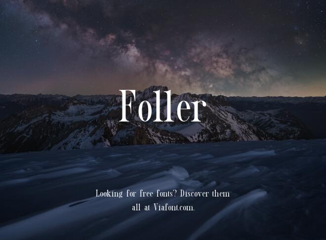 Foller Font