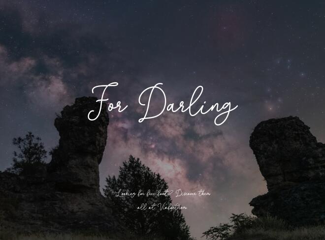 For Darling Font