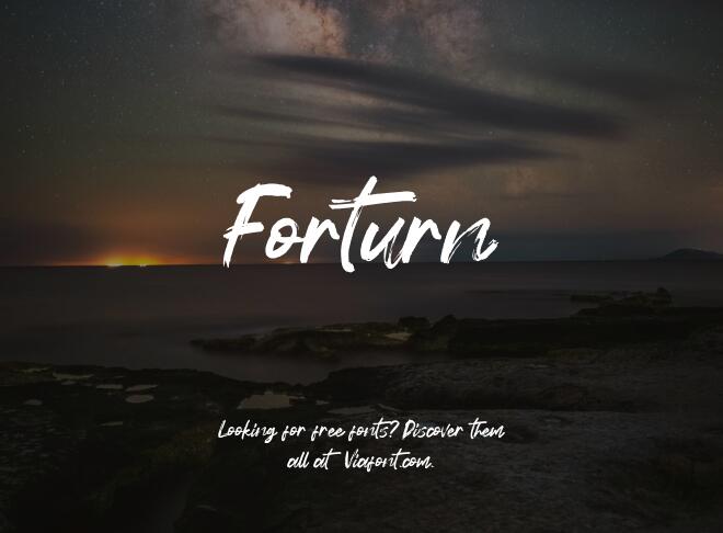 Forturn Font