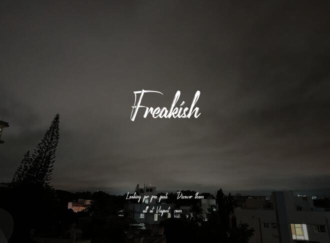 Freakish Font