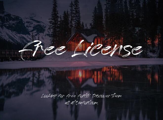 Free License Font