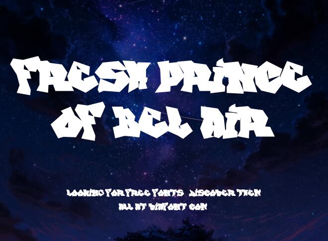 Fresh Prince Of Bel Air Font