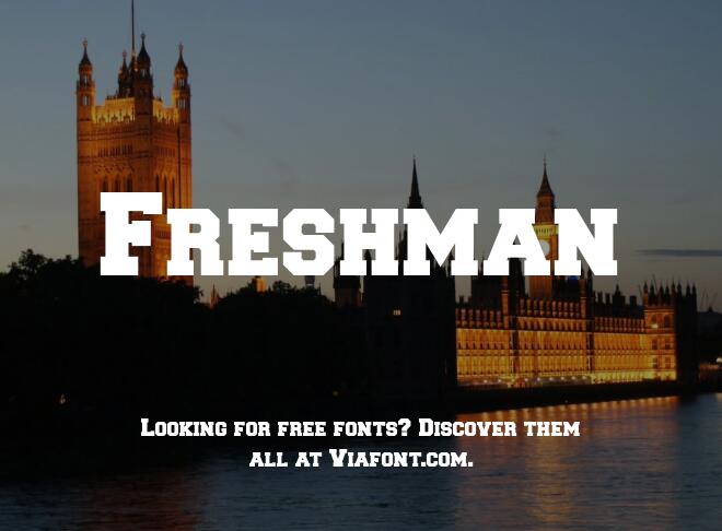 Freshman Font