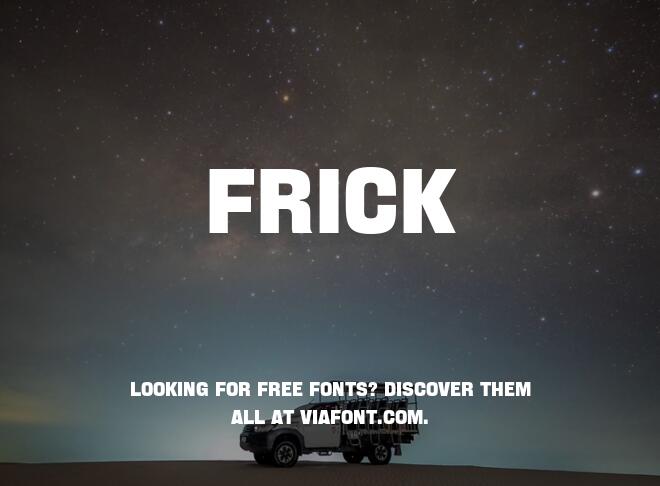 Frick Font