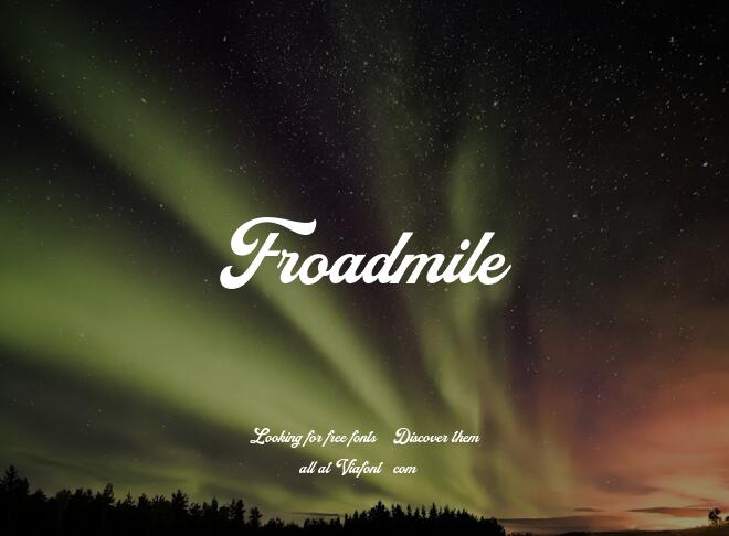 Froadmile Font