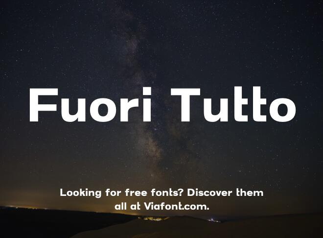 Fuori Tutto Font