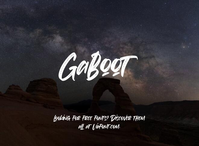 Gaboot Font