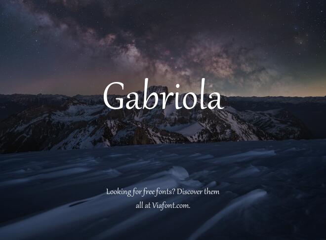 Gabriola Font
