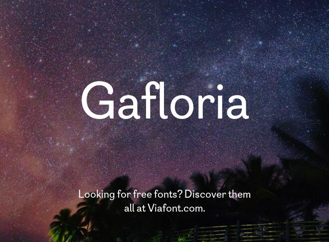 Gafloria Font