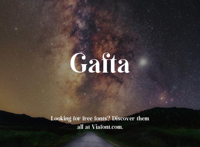 Gafta Font