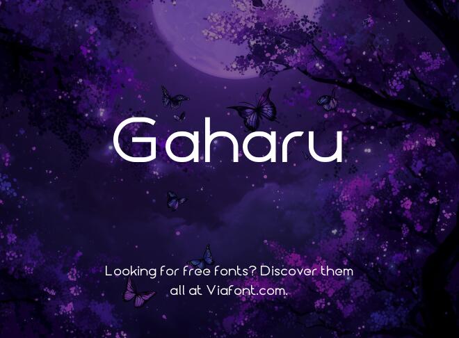 Gaharu Font