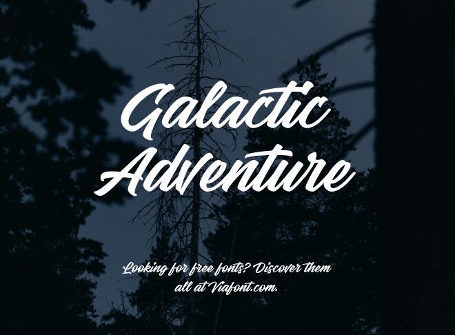 Galactic Adventure Font