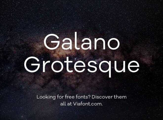 Galano Grotesque Font