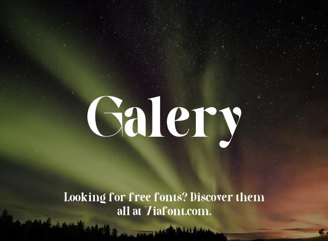 Galery Font