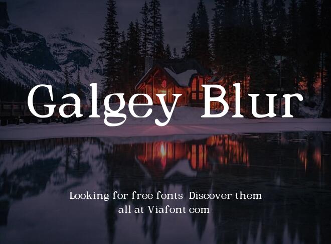 Galgey Blur Font