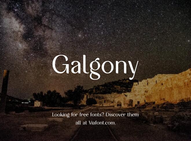 Galgony Font