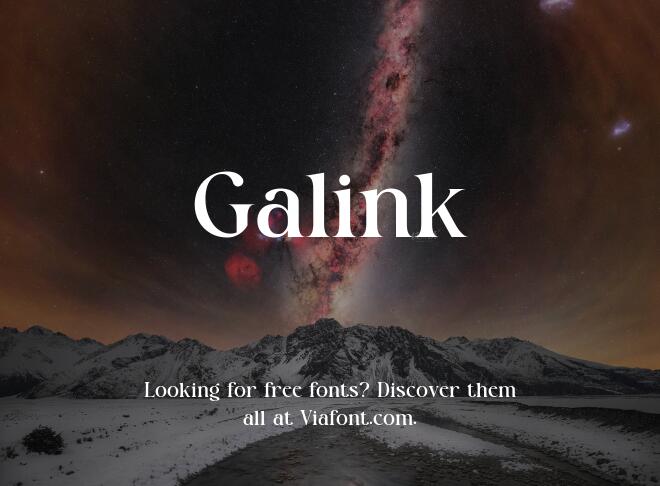 Galink Font