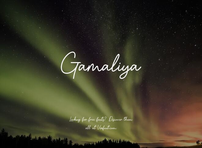 Gamaliya Font
