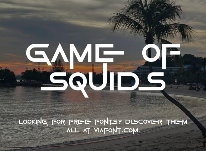 Game Of Squids Font
