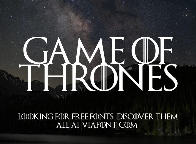 Game Of Thrones Font