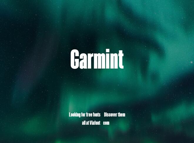 Garmint Font