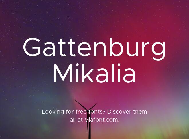 Gattenburg Mikalia Font