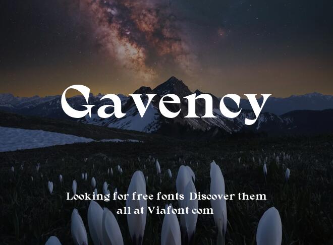 Gavency Font