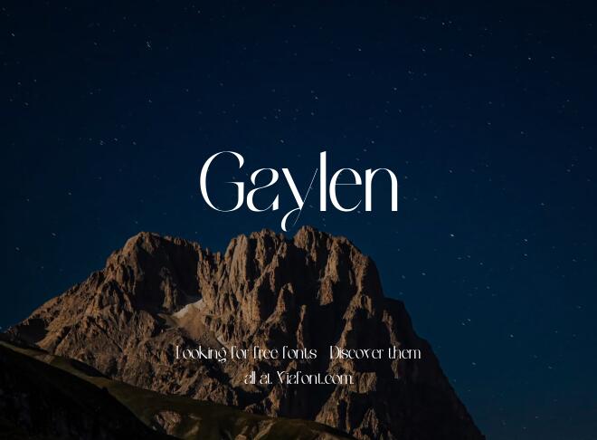 Gaylen Font