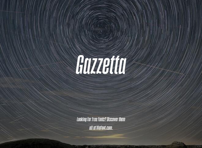 Gazzetta Font