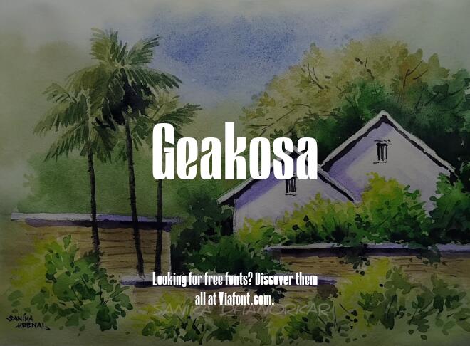 Geakosa Font