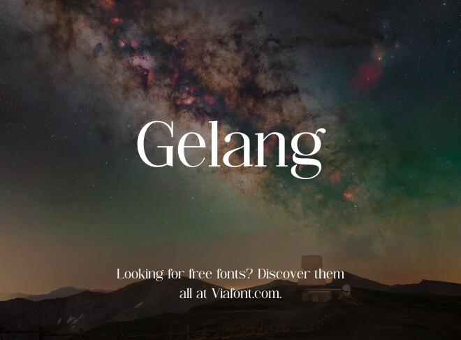 Gelang Font