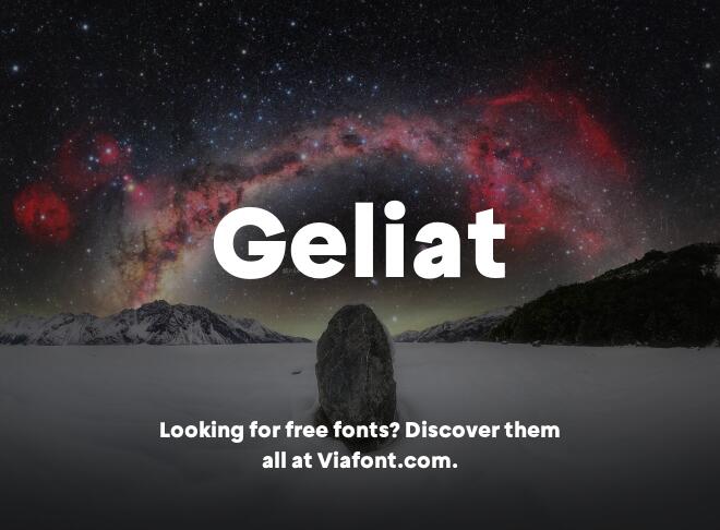 Geliat Font