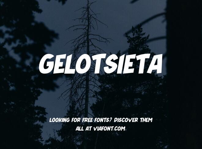 Gelotsieta Font