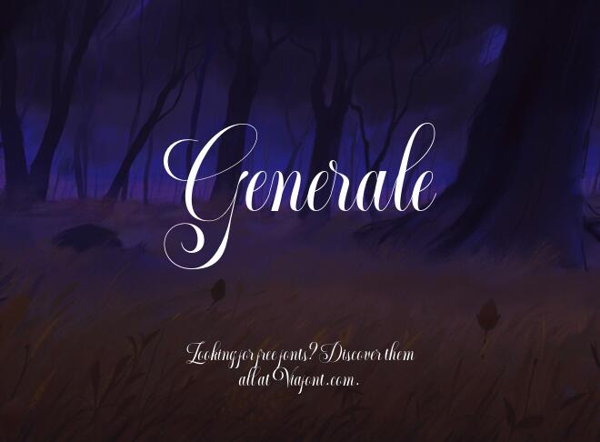 Generale Font
