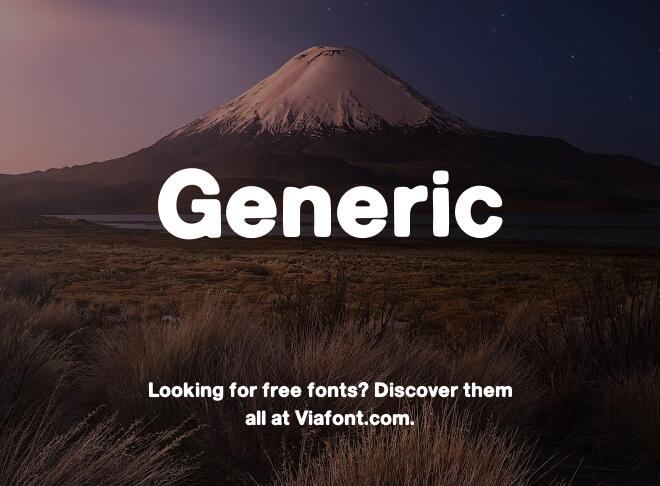 Generic Font