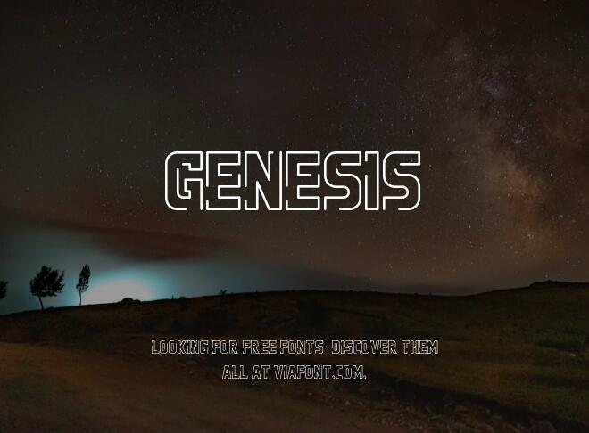 Genesis Font